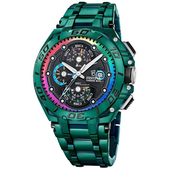 Watch Festina Man Chronobike in Steel F20760/1 - F20760/1